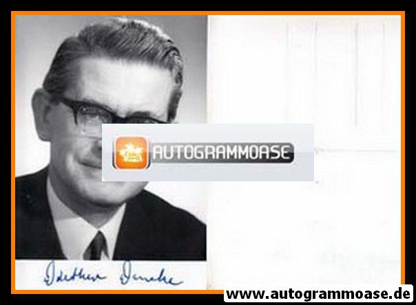 Autogramm Politik | SPD | Diether DENEKE | 1970er (Portrait SW)