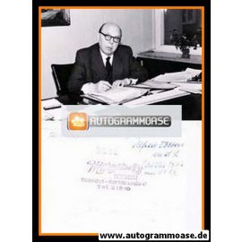 Autogramm Politik | SPD | Alfred DOBBERT | 1960er (Portrait SW)