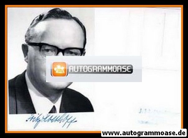 Autogramm Politik | SPD | Fritz HOLTHOFF | 1960er (Portrait SW)