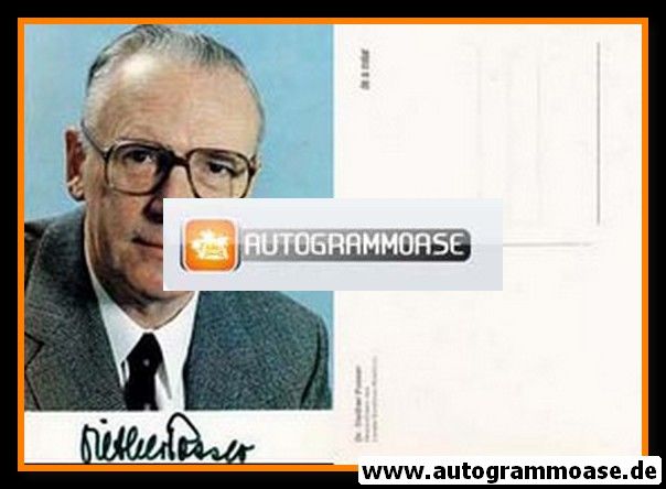 Autogramm Politik | SPD | Diether POSSER | 1970er (Portrait Color)