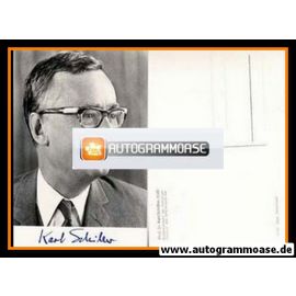 Autogramm Politik | SPD | Karl SCHILLER | 1960er Druck (Portrait SW)