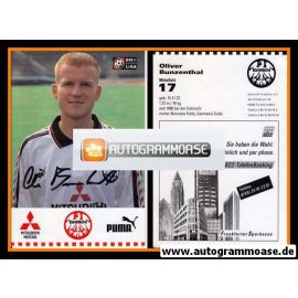 Autogramm Fussball | Eintracht Frankfurt | 1996 | Oliver BUNZENTHAL