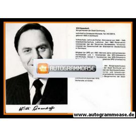 Autogramm Politik | SPD | Willi SPAENHOFF | 1970er Druck (Portrait SW)