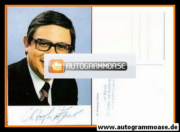 Autogramm Politik | SPD | Christoph ZÖPEL | 1970er (Portrait Color)