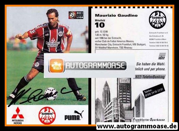 Autogramm Fussball | Eintracht Frankfurt | 1996 | Maurizio GAUDINO