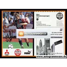 Autogramm Fussball | Eintracht Frankfurt | 1996 | Urs GÜNTENSPERGER