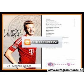 Autogramm Fussball | FC Bayern München | 2012 Druck | Mitchell WEISER