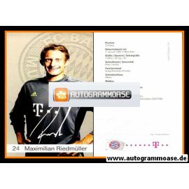 Autogramm Fussball | FC Bayern München | 2012 Druck | Maximilian RIEDMÜLLER