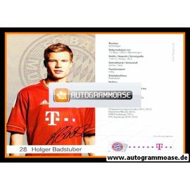 Autogramm Fussball | FC Bayern München | 2012 Druck | Holger BADSTUBER