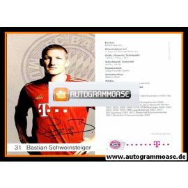 Autogramm Fussball | FC Bayern München | 2012 Druck | Bastian SCHWEINSTEIGER
