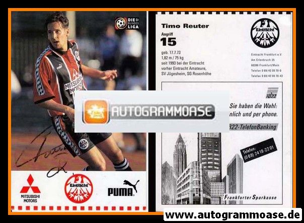 Autogramm Fussball | Eintracht Frankfurt | 1996 | Timo REUTER