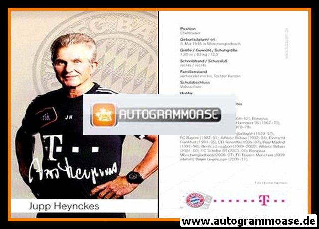 Autogramm Fussball | FC Bayern München | 2012 Druck | Jupp HEYNCKES
