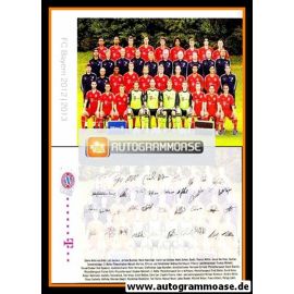 Mannschaftskarte Fussball | FC Bayern München | 2012