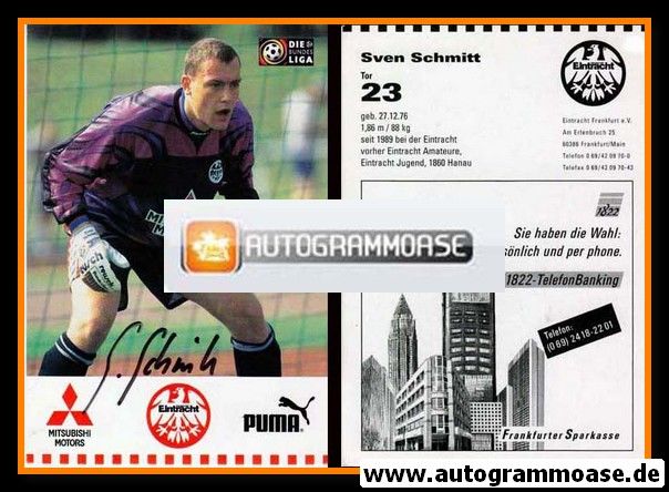 Autogramm Fussball | Eintracht Frankfurt | 1996 | Sven SCHMITT