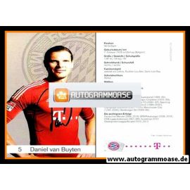 Autogramm Fussball | FC Bayern München | 2012 | Daniel VAN BUYTEN
