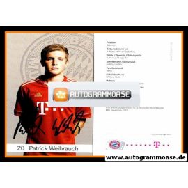 Autogramm Fussball | FC Bayern München | 2012 | Patrick WEIHRAUCH