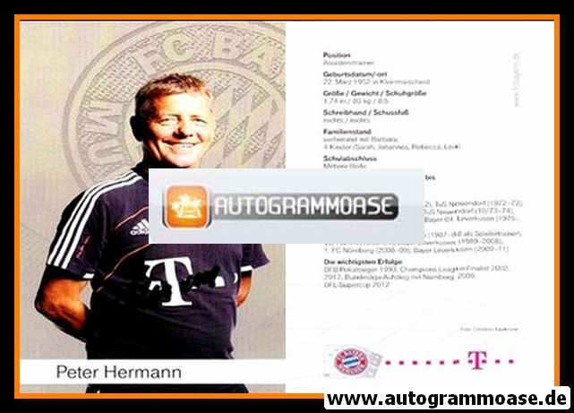 Autogramm Fussball | FC Bayern München | 2012 | Peter HERMANN