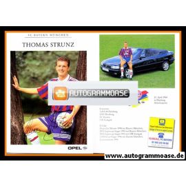 Autogramm Fussball | FC Bayern München | 1996 Druck | Thomas STRUNZ