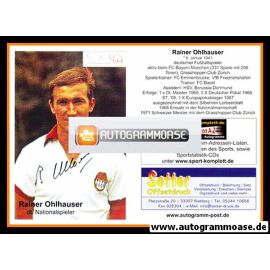 Autogramm Fussball | FC Bayern München | 1970er Retro | Rainer OHLHAUSER (Portrait Color CdA)