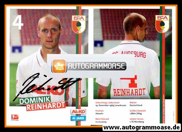 Autogramm Fussball | FC Augsburg | 2011 | Dominik REINHARDT