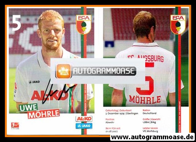 Autogramm Fussball | FC Augsburg | 2011 | Uwe MÖHRLE
