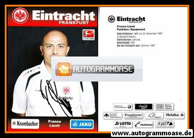 Autogramm Fussball | Eintracht Frankfurt | 2012 | Franco LIONTI
