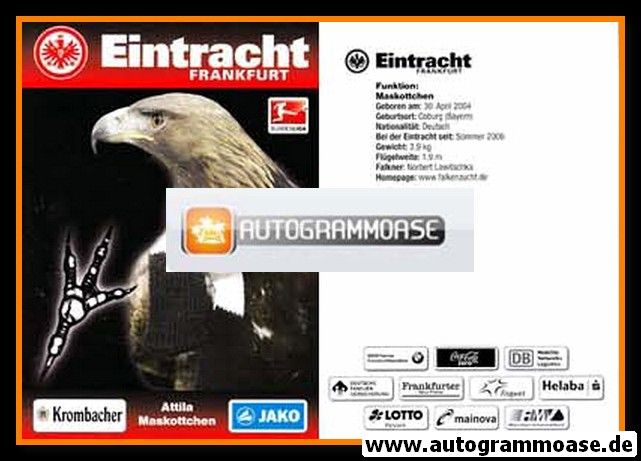 AK Fussball | Eintracht Frankfurt | 2012 | ATTILA (Maskottchen)