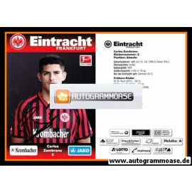 Autogramm Fussball | Eintracht Frankfurt | 2012 | Carlos ZAMBRANO