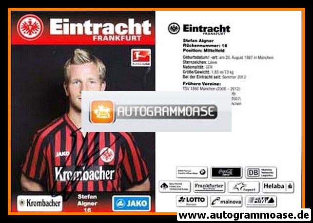 Autogramm Fussball | Eintracht Frankfurt | 2012 | Stefan AIGNER
