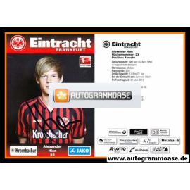 Autogramm Fussball | Eintracht Frankfurt | 2012 | Alexander HIEN