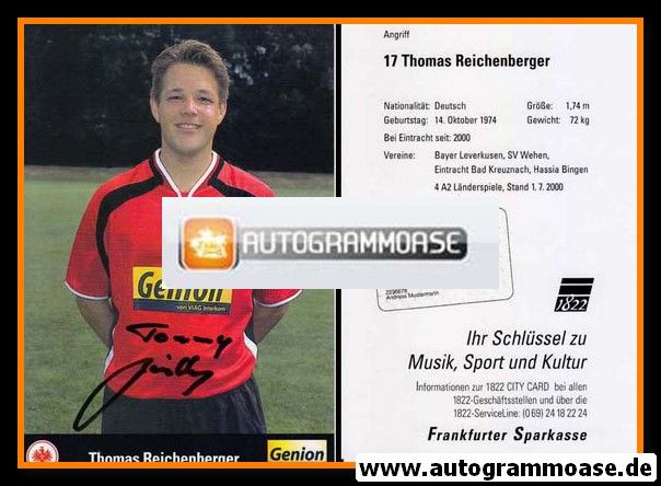 Autogramm Fussball | Eintracht Frankfurt | 2000 | Thomas REICHENBERGER