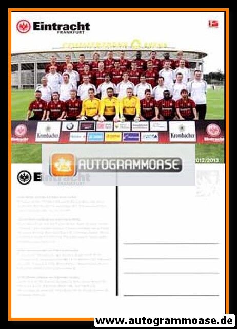 Mannschaftskarte Fussball | Eintracht Frankfurt | 2012