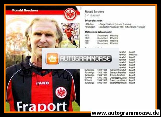 Autogramm Fussball | Eintracht Frankfurt | 2010er | Ronald BORCHERS (Jako Portrait)
