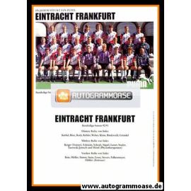 Mannschaftskarte Fussball | Eintracht Frankfurt | 1990 Puma