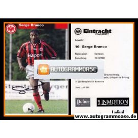 Autogramm Fussball | Eintracht Frankfurt | 2001 | Serge BRANCO