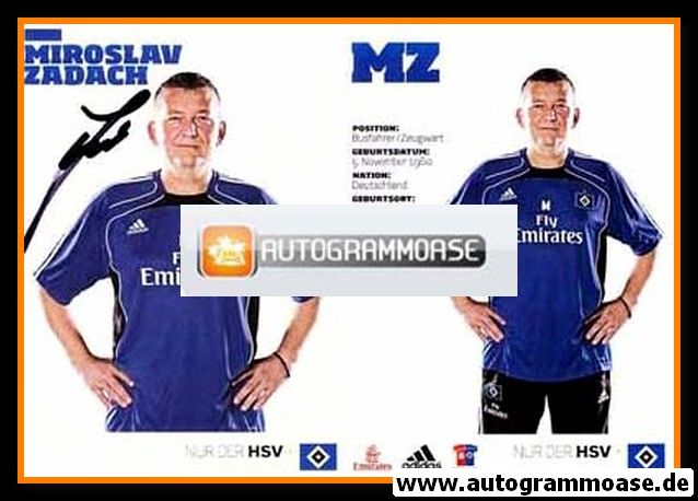 Autogramm Fussball | Hamburger SV | 2011 | Miroslav ZADACH