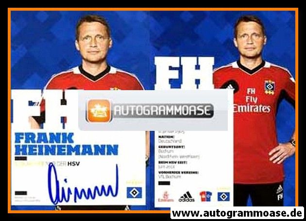 Autogramm Fussball | Hamburger SV | 2012 | Frank HEINEMANN