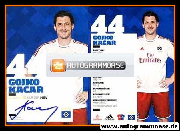 Autogramm Fussball | Hamburger SV | 2012 | Gojko KACAR