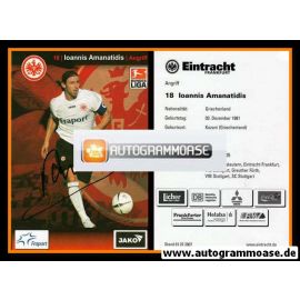 Autogramm Fussball | Eintracht Frankfurt | 2007 | Ioannis AMANATIDIS