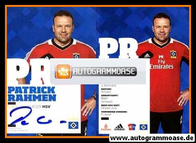 Autogramm Fussball | Hamburger SV | 2012 | Patrick RAHMEN