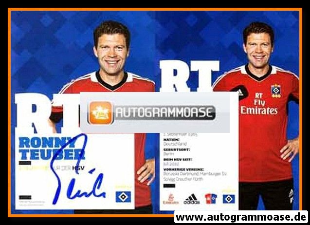 Autogramm Fussball | Hamburger SV | 2012 | Ronny TEUBER