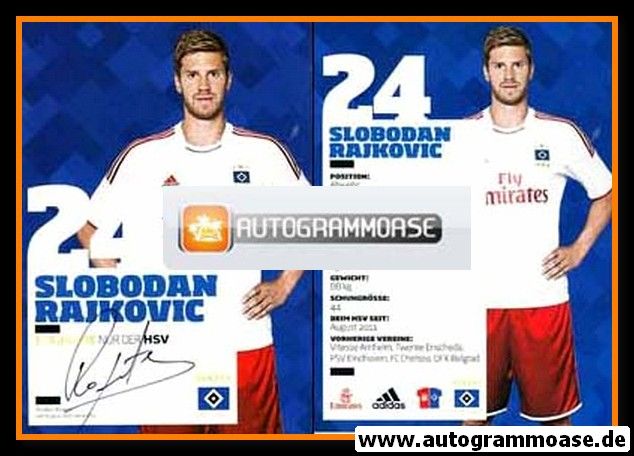 Autogramm Fussball | Hamburger SV | 2012 | Slobodan RAJKOVIC