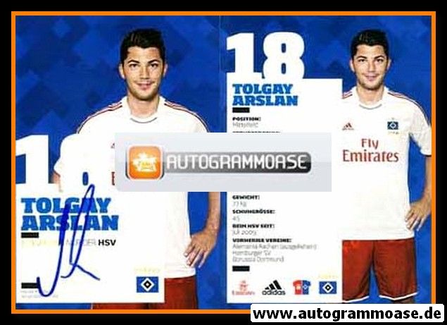 Autogramm Fussball | Hamburger SV | 2012 | Tolgay ARSLAN