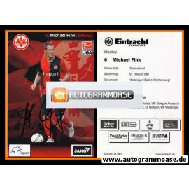 Autogramm Fussball | Eintracht Frankfurt | 2007 | Michael FINK