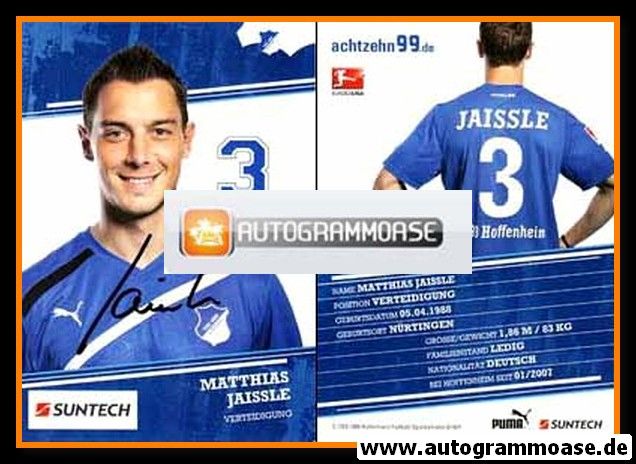 Autogramm Fussball | TSG 1899 Hoffenheim | 2011 | Matthias JAISSLE