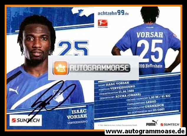 Autogramm Fussball | TSG 1899 Hoffenheim | 2011 | Isaac VORSAH