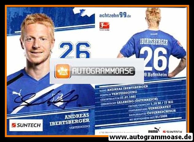 Autogramm Fussball | TSG 1899 Hoffenheim | 2011 | Andreas IBERTSBERGER