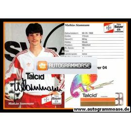 Autogramm Fussball | Bayer Leverkusen | 1991-2 | Mathias STAMMANN
