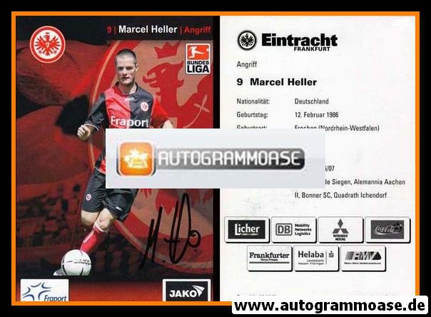 Autogramm Fussball | Eintracht Frankfurt | 2007 | Marcel HELLER