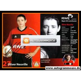 Autogramm Fussball | Bayer Leverkusen | 2002 | Oliver NEUVILLE
